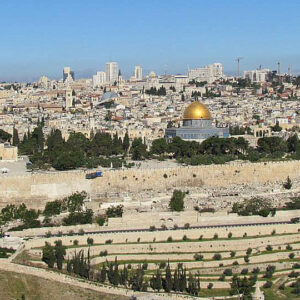 Udsigt over Jerusalem set fra Oliebjerget - foto: Inga Helver