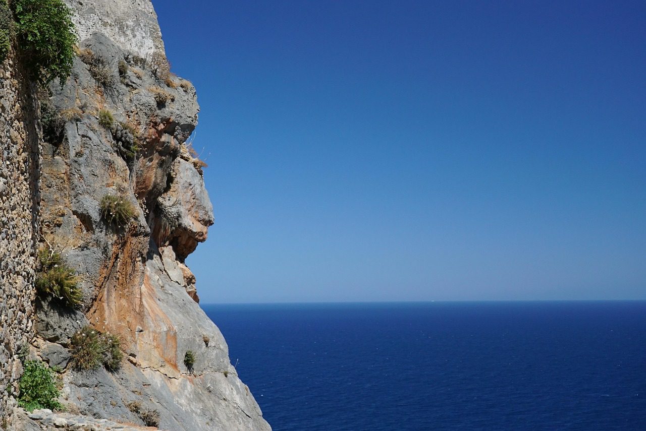 Udsigt ved Monemvasia i Grøkenland